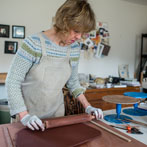 Hilary Duncan in her studio 2018
